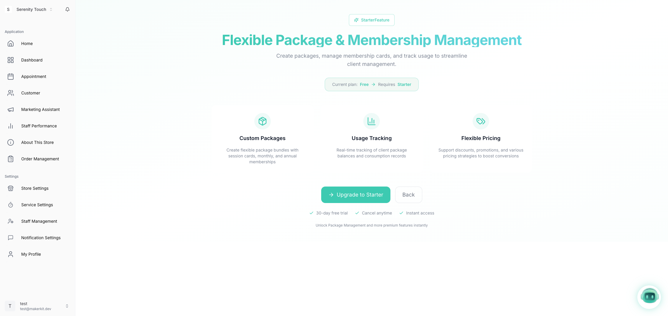 积分系统总览页面,展示统计卡片和趋势图表